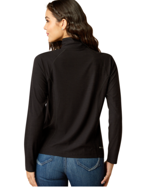 Ariat Ladies Laguna 2.0 1/4 Black Zip Pullover-10052116