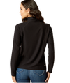 Ariat Ladies Laguna 2.0 1/4 Black Zip Pullover-10052116