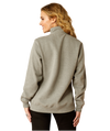 Ariat Ladies Half Zip Heather Grey Sweatshirt-10052000