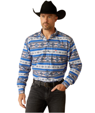 Ariat Men's Royal Blue Ryder Classic Fit Shirt-10052355