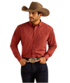 Ariat Mens Sanders Classic Fit Red Shirt-10052372