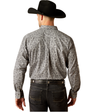 Ariat Men's Light Grey Team Kendall Classic Fit SHirt-10051987