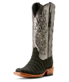 Ariat Ladies Futurity Silk Black Sueded Caiman Boot-10053721