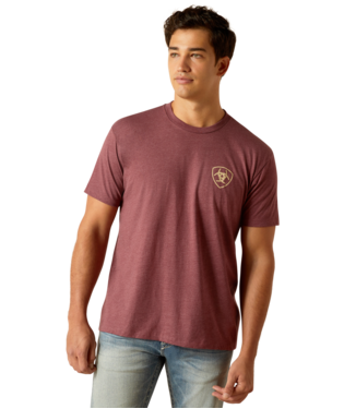 Ariat Men's Serape Fill Burgandy TShirt-10051752