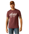 Ariat Men's Est Boot Co Maroon Heather TShirt-10052504