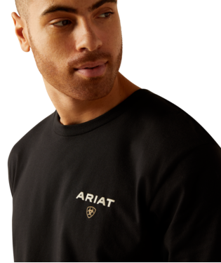 Ariat Men's Black American Rancher TShirt-10052018