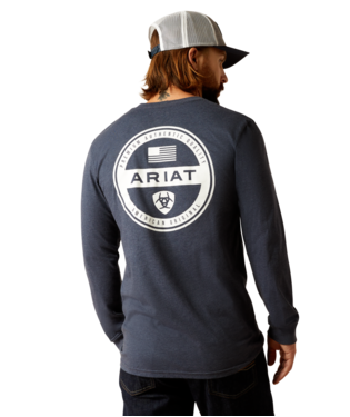 Ariat Men's American Original Circle Shirt Navy Heather-10052570