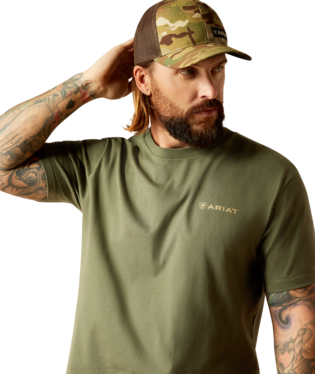 Ariat Men's Duck Surplus Green TShirt-10052574