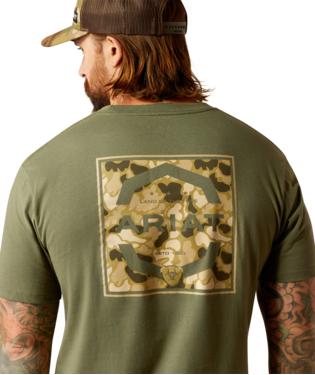 Ariat Men's Duck Surplus Green TShirt-10052574