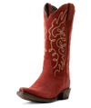 Ariat Ladies Jukebox Western Boot Red Suede - 10053791