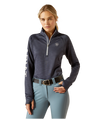 Ariat Ladies Tek Team 1/2 Zip Blue Heather Sweatshirt-10052806