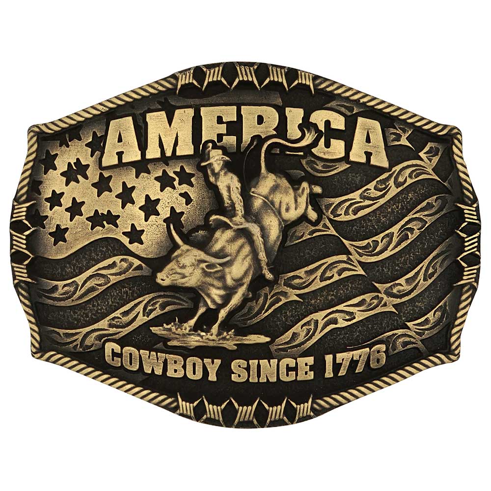 Montana Silversmiths Cowboy Since 1776 Attitude Buckle-A1002C