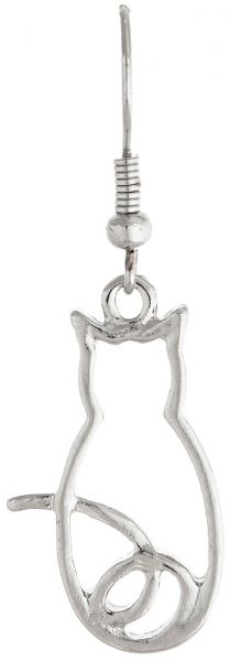 Rain Jewelry Collection Silver Cat Earring E1079S