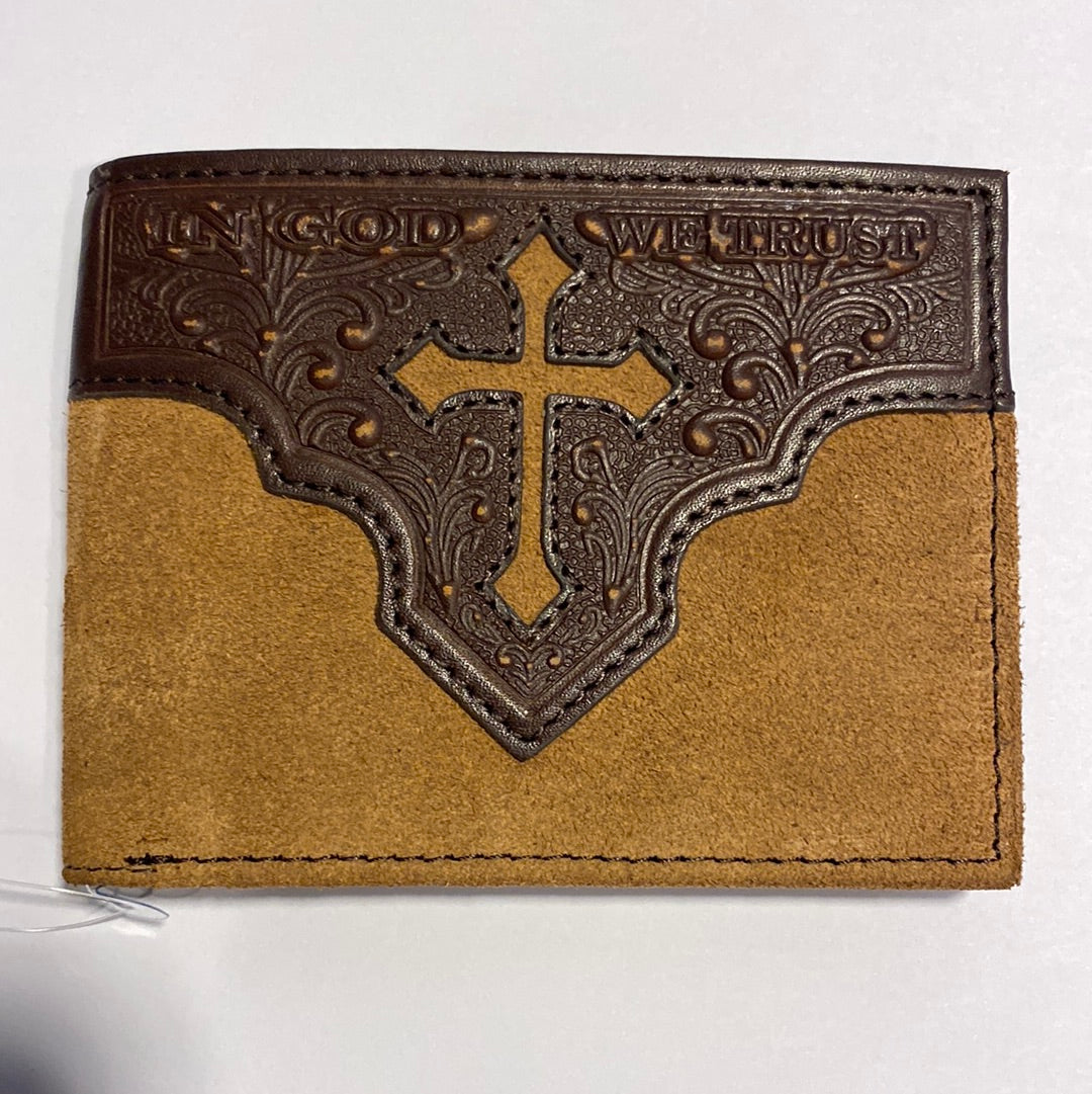 Nocona Bi-Fold Cross Engraved Wallet N5413708