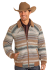 Powder River Serape Stripe Wool Bomber-DM92C04073