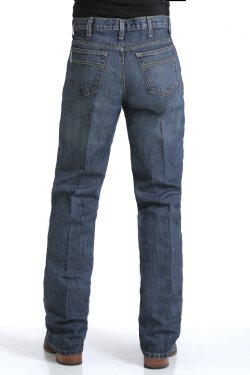 Cinch Men's White Label Mid Rise Relaxed Fit Straight Leg Jeans - Dark Stone - MB92834013