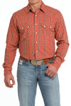 Cinch Men's Modern Fit Stripe Snap Front Western Long Sleeve Shirt MTW1301080