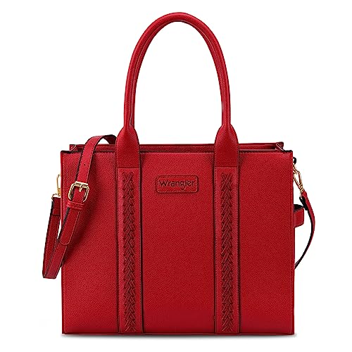 Wrangler Carry-All Tote Crossbody - Red - WG70-8317RD