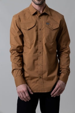 Kimes Ranch Men's Blackout Button Down - WW Brown