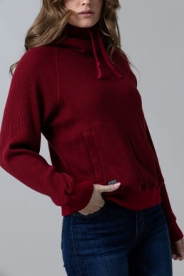 Ladies Kimes Ranch Laguna Hoodie - Burgundy