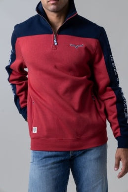 Men's Kimes Ranch Competitor Quarter Zip Sweatshirt - Red