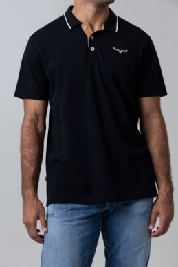 Kimes Ranch Mens El Cap Pique Polo - Black