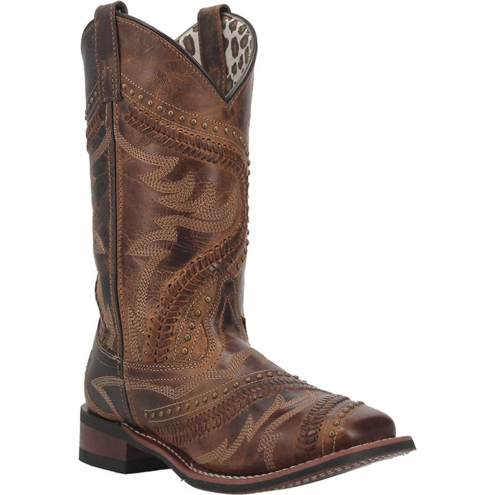 Laredo Ladies Charli leather Wide Square Toe Boots 5893