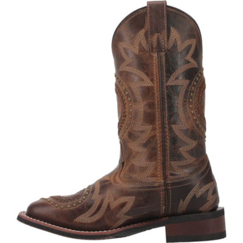 Laredo Ladies Charli leather Wide Square Toe Boots 5893