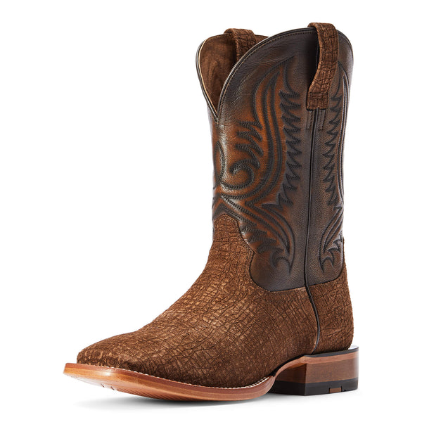 Ariat Men's Circuit Paxton Tan Hippo Print Square Toe Boots 10042407