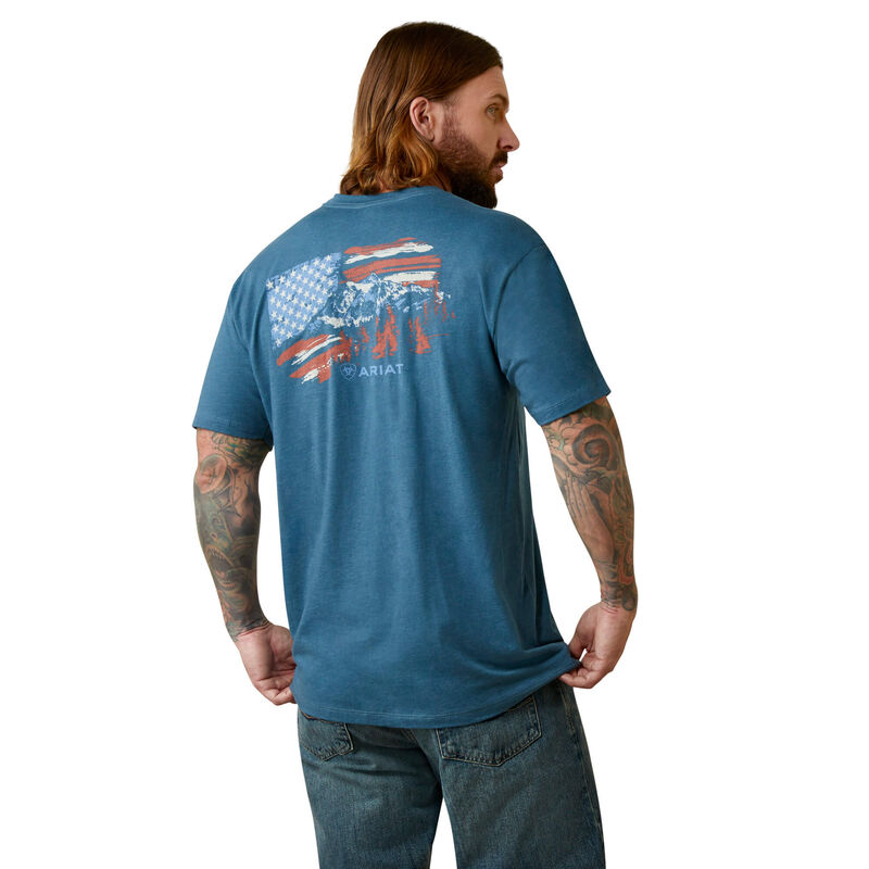 Ariat Men's Mountain Flag T-Shirt 10045279