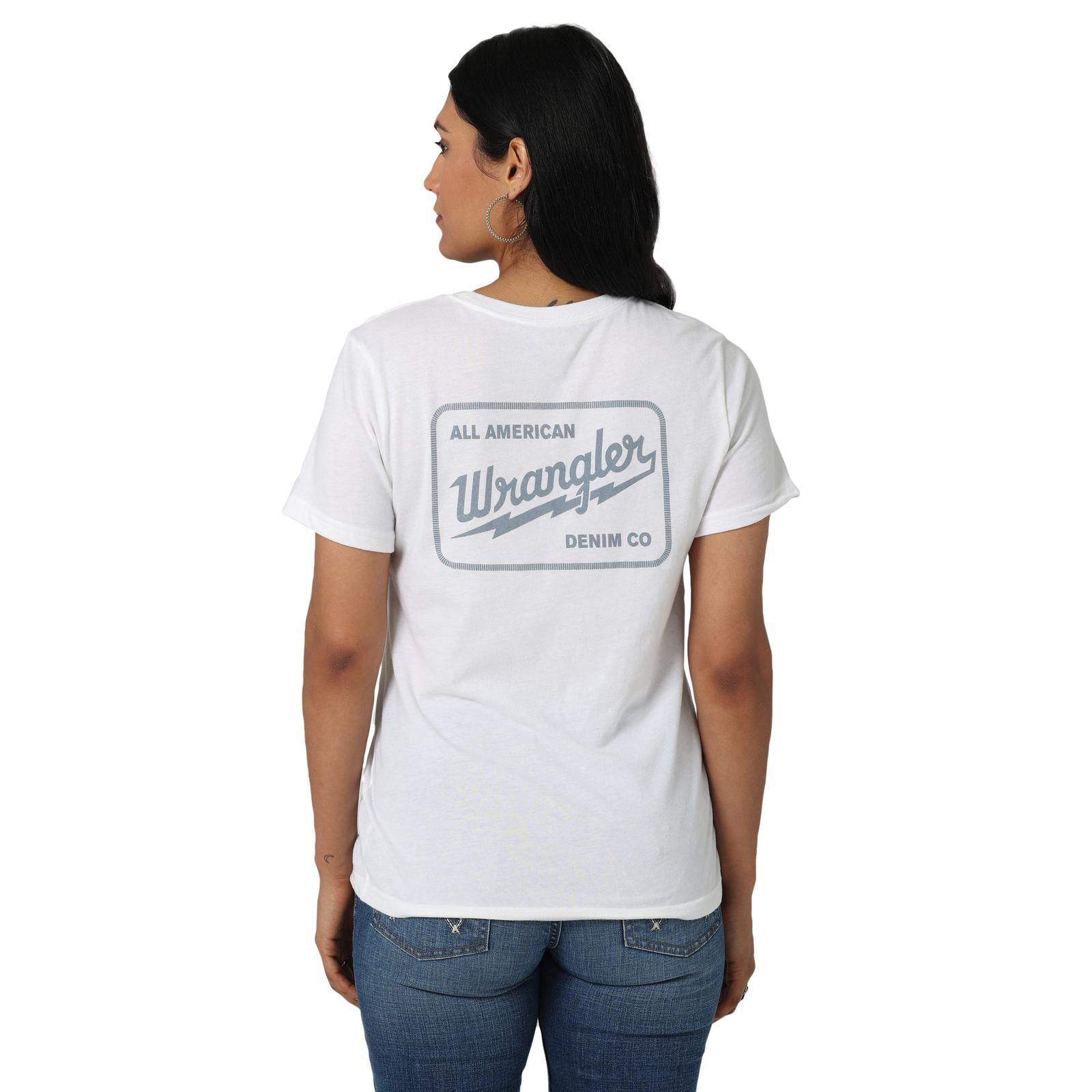 Wrangler Ladies Electric Logo Slim Fit Tee 112328886