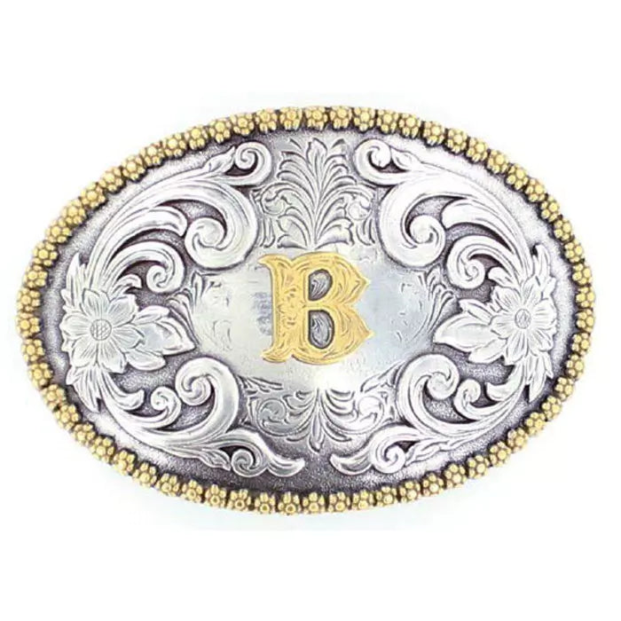 NOCONA OVAL INITIAL BUCKLE B - ACC BUCKLE - 37072-B