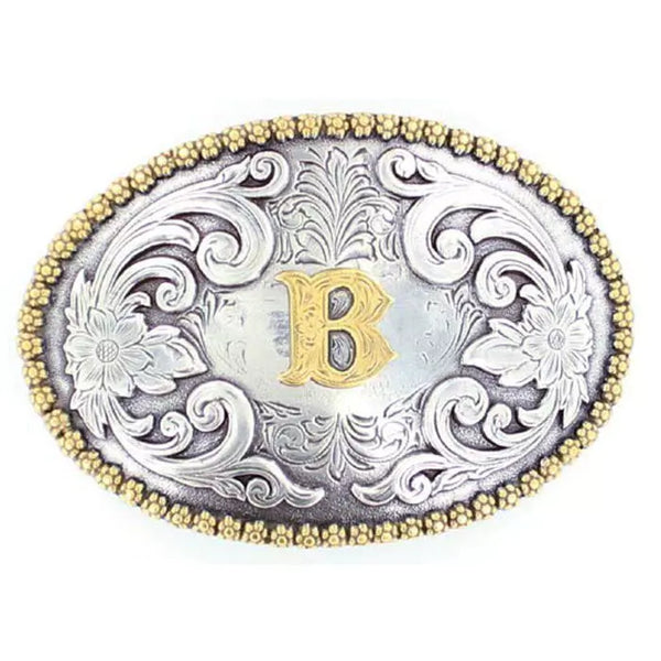 NOCONA OVAL INITIAL BUCKLE B - ACC BUCKLE - 37072-B