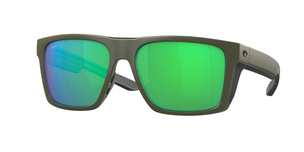 Costa Lido Moss Metallic/ Green Mirror 580P Sunglasses 06S9104