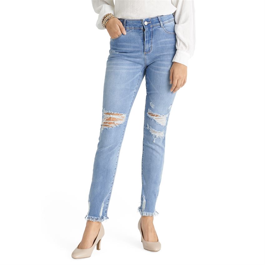 OMG ZOEYZIP SKINNY ANKLE DISTRESSED 2219020