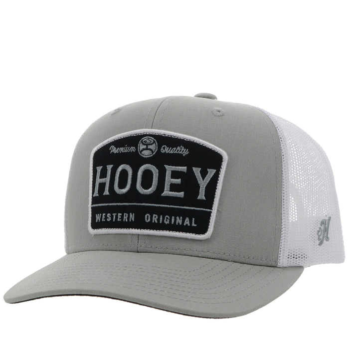 HOOEY Adjustable Snapback Trucker Mesh Back Hat2308T-GYWH