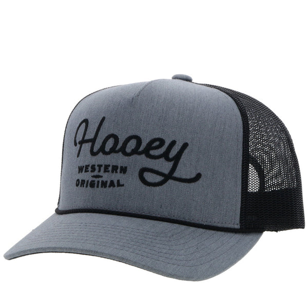 Hooey "OG" Grey & Black Ball Cap 2360T-GYBK