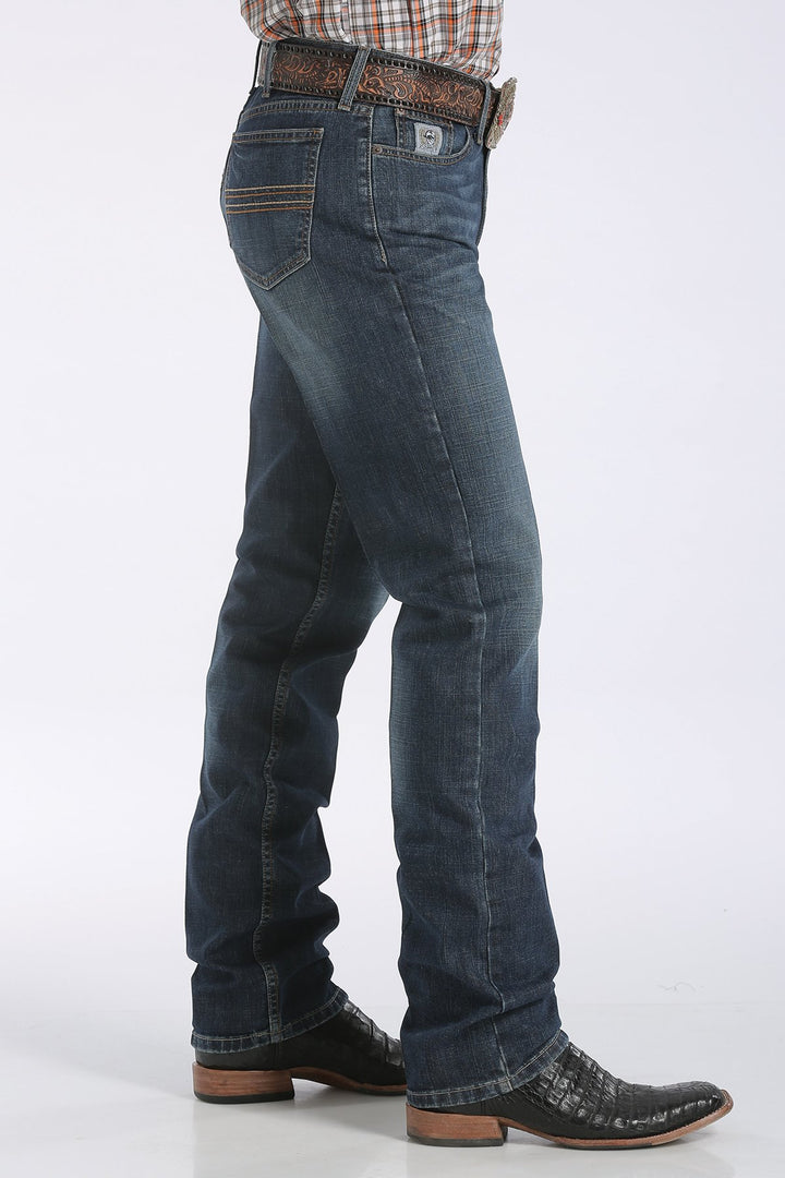 Cinch Mens Slim Fit Silver Label Jeans - Dark Stonewash MB98034006