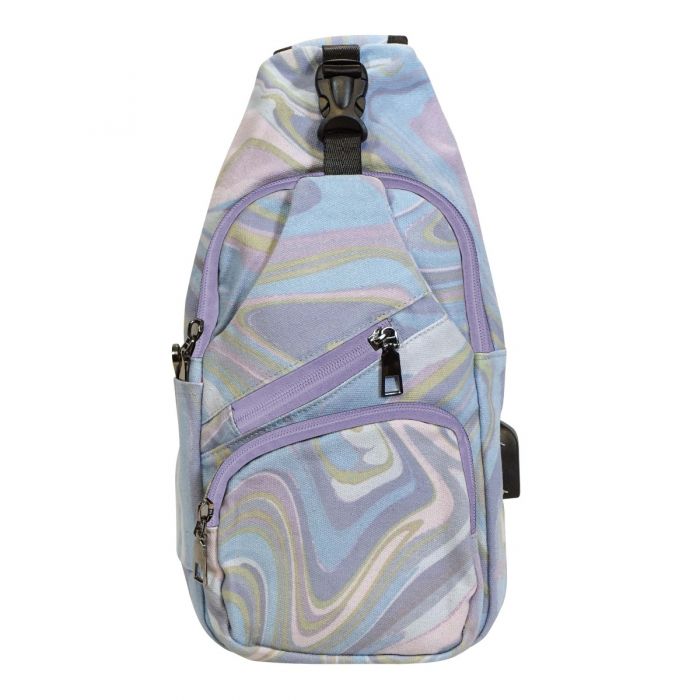 Anti-theft Daypack-Vintage Blue Jewel-Regular-50154