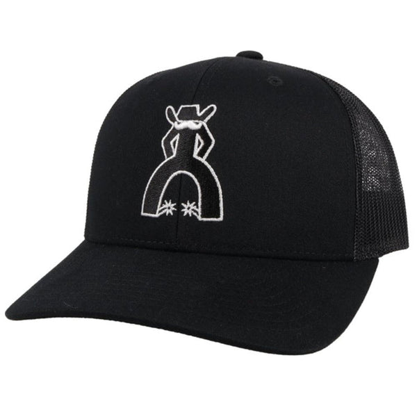 Hooey "Punchy" Snapback Black Ball Cap 5028T-BK