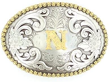 NOCONA OVAL INITIAL BUCKLE N - ACC BUCKLE - 37072-N