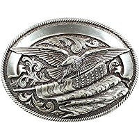 Nocona Men's Bald Eagle And American Flag Buckle 37034