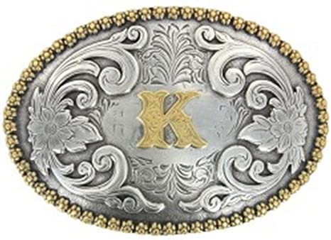 NOCONA OVAL INITIAL BUCKLE K - ACC BUCKLE - 37072-K