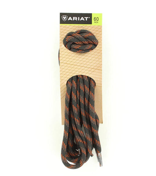 Ariat 60″ Nylon Black/Brown Shoe Laces, 60