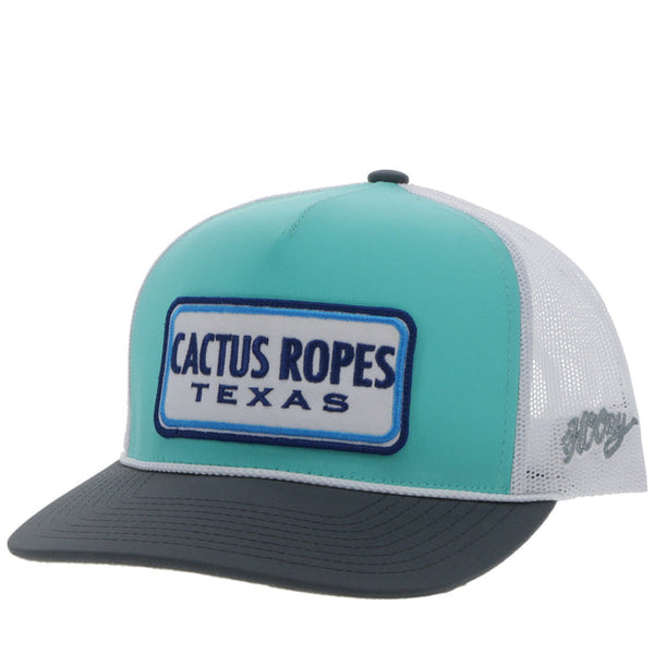 Hooey "CR089" Cactus Ropes Mint & White Ball Cap CR089