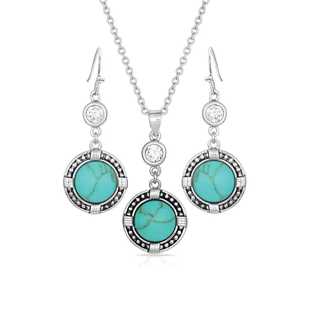 Montana Silversmiths True North Turquoise Jewelry Set-JS3218