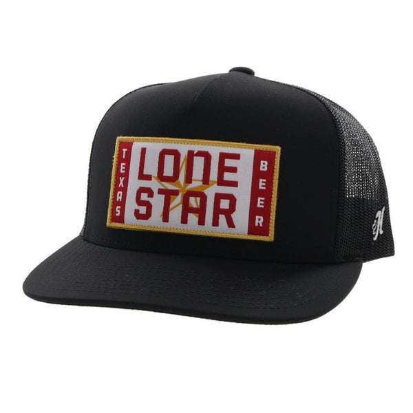 Hooey "Lone Star" Black Patch Ball Cap LS016T-BK