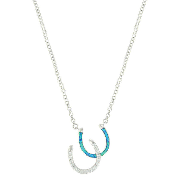 River Lights Double Horseshoe Opal Necklace