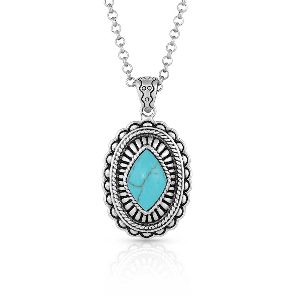 Montana Silversmiths Turquoise Magic Stamped Pendant Necklace NC5035