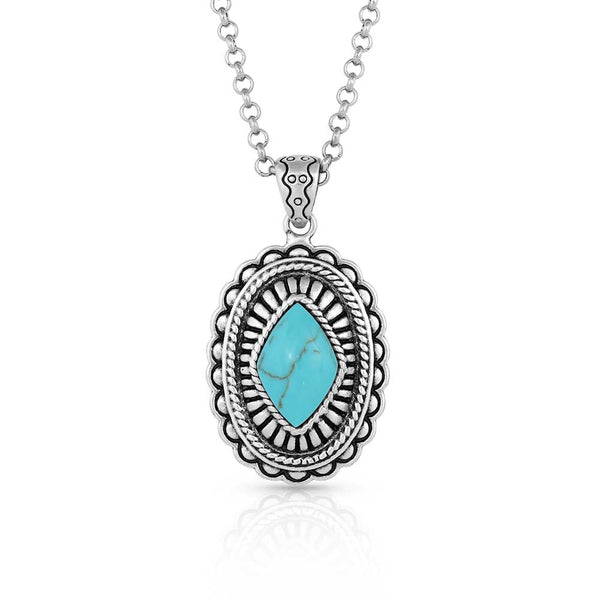 Montana Silversmiths Turquoise Magic Stamped Pendant Necklace NC5035